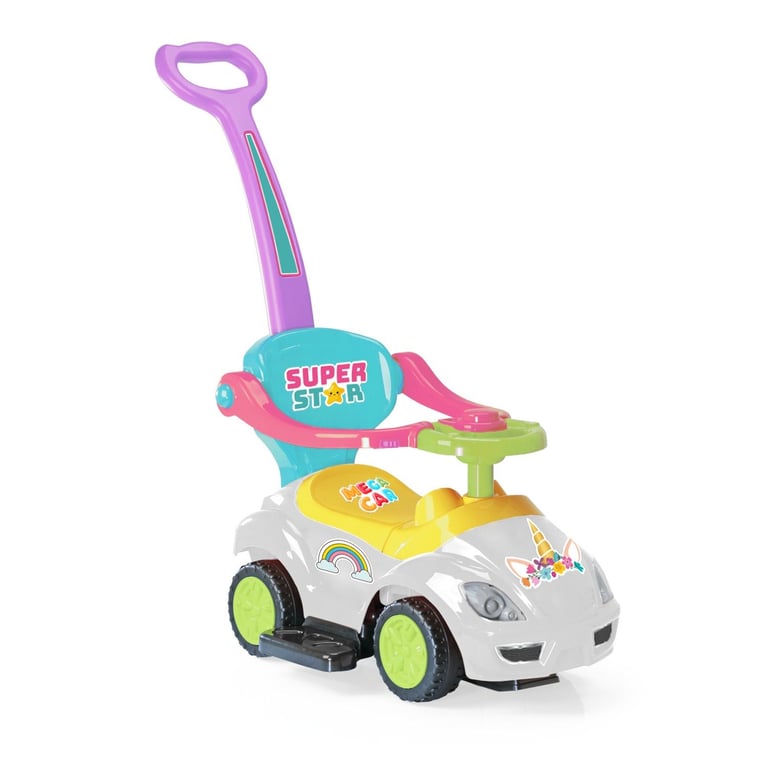 Carrinho de Passeio com Empurrador Unicórnio