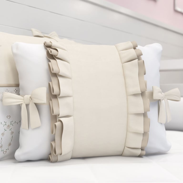 Almofada Retangular Laços Alice Rosa 43cm