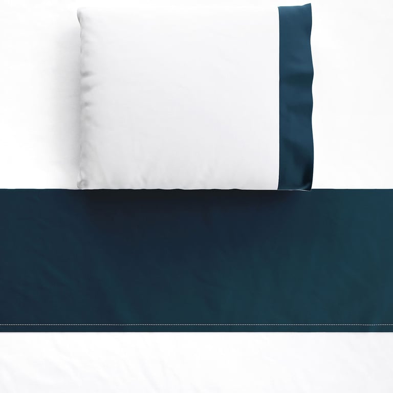 Jogo de Lençol Berço Azul Marinho 3 peças