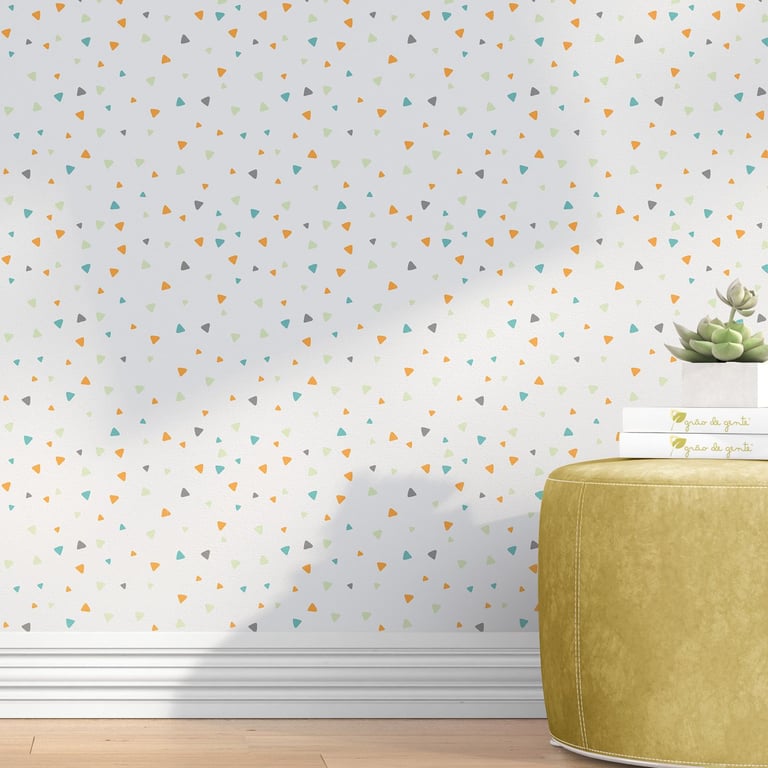 Papel de Parede Triângulos Coloridos 3m