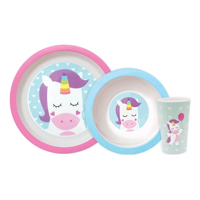 Kit Refeição Animal Fun Unicórnio