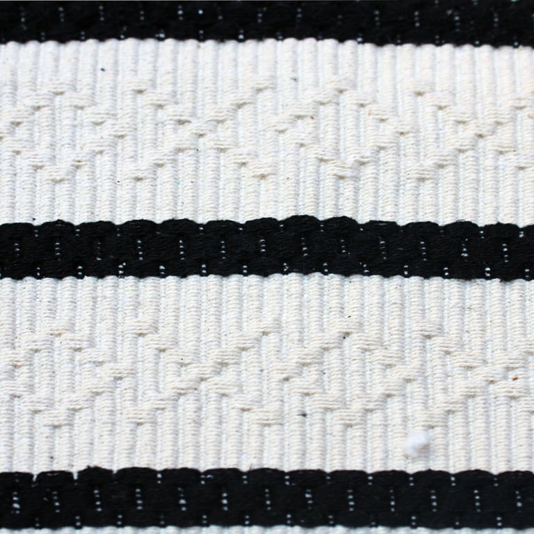 Tapete Retangular Mandacarú Preto 1m