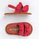 Sandália de Bebê com Faixa de Cabelo Nózinho Poá Vermelho Tam 18 - imagem 5