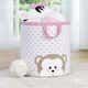 Cesto Organizador para Brinquedos Amiguinho Macaco 28cm - imagem 2