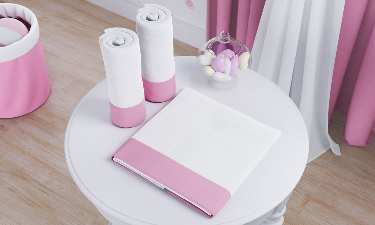 Jogo de Fraldas Ombro Barra Azul com 3