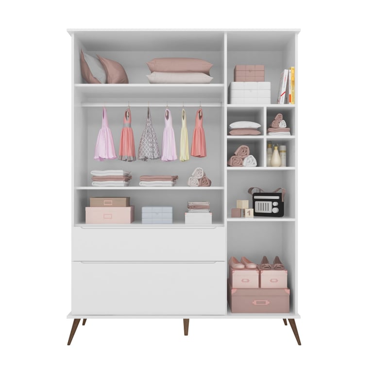 Guarda Roupa Infantil Branco 3 Portas Melinda — vista alternativa