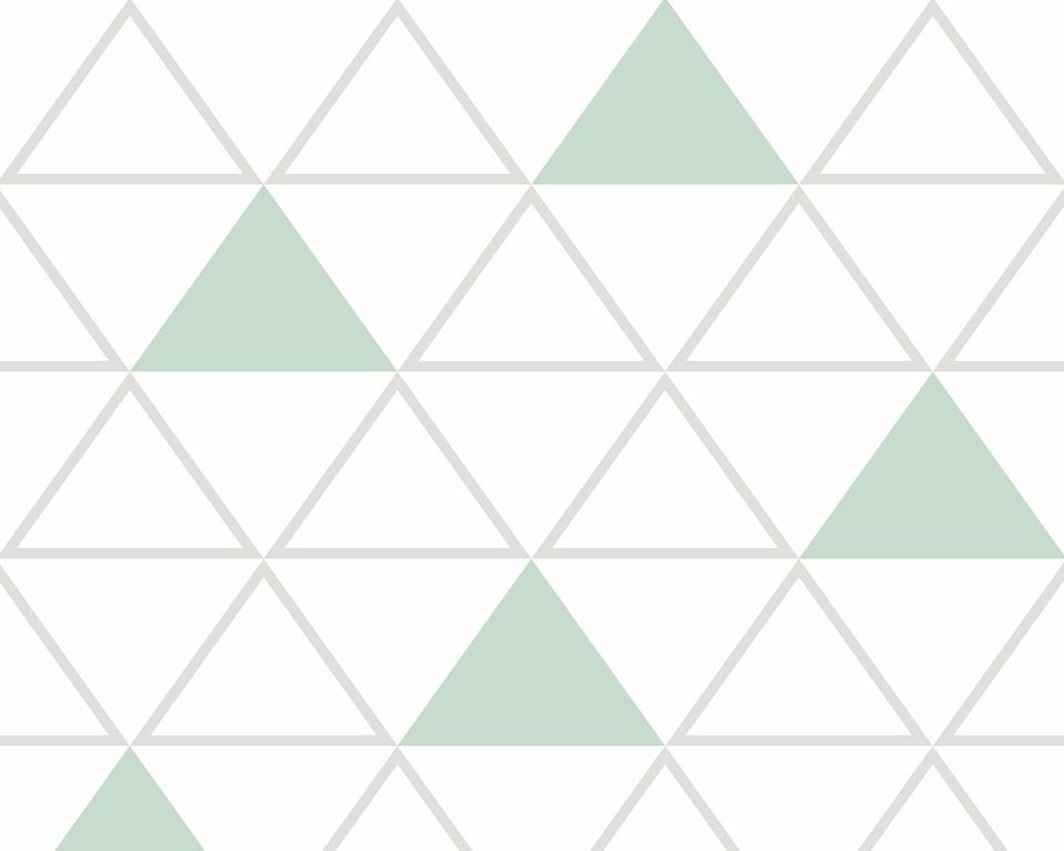 Papel de Parede Maxi Triângulos Cinza