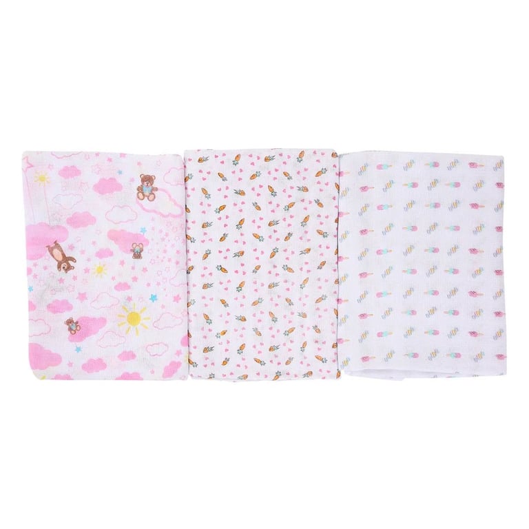 Kit Toalha Fralda Luxo Incomfral Rosa