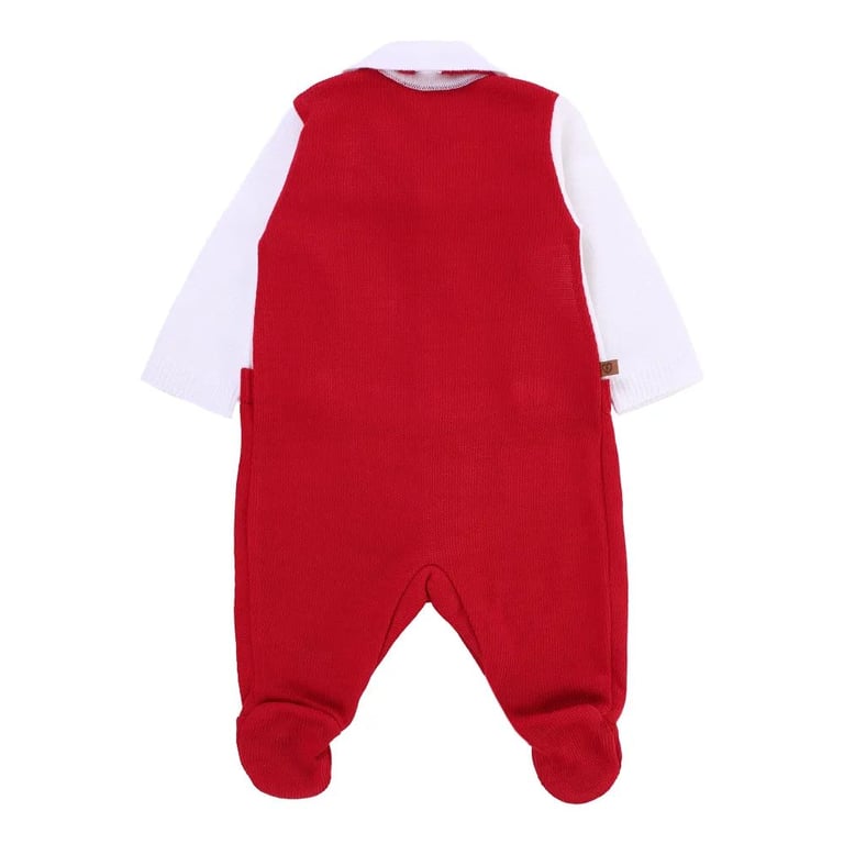 Saída De Maternidade Fofinho Com Naninha Fantoche Vermelho — vista alternativa