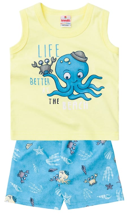 Conjunto Curto Bebê Tactel