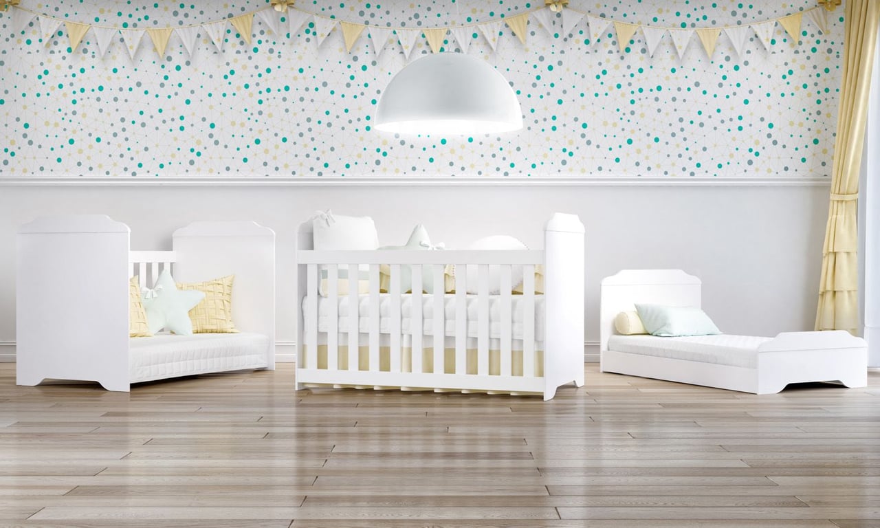 Berço Americano Branco Mel — vista alternativa