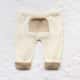 Calça Bebê Saruel Tricot com Bolsinho Bege e Off White - imagem 3