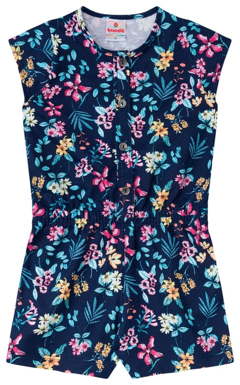 Macaquinho Marinho Estampado