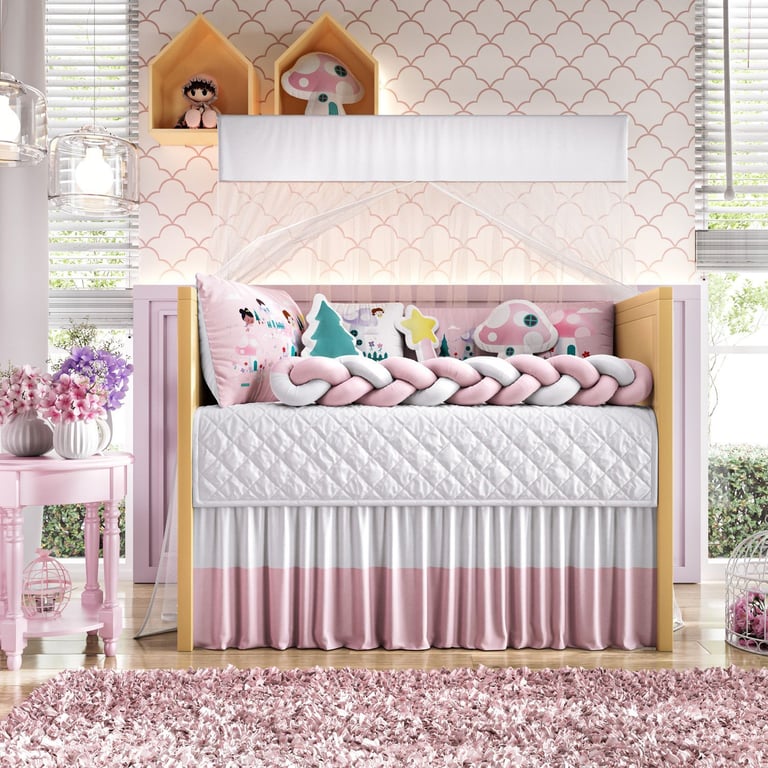 Kit Berço Trança Reino das Fadas — vista alternativa