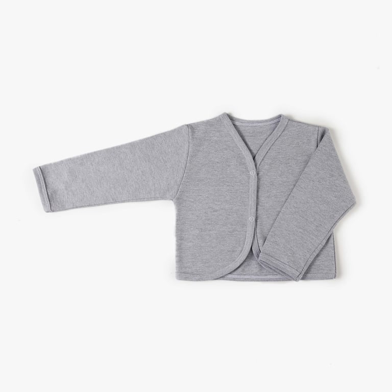 Casaquinho Comfort em Algodão Egípcio Azul Bebê