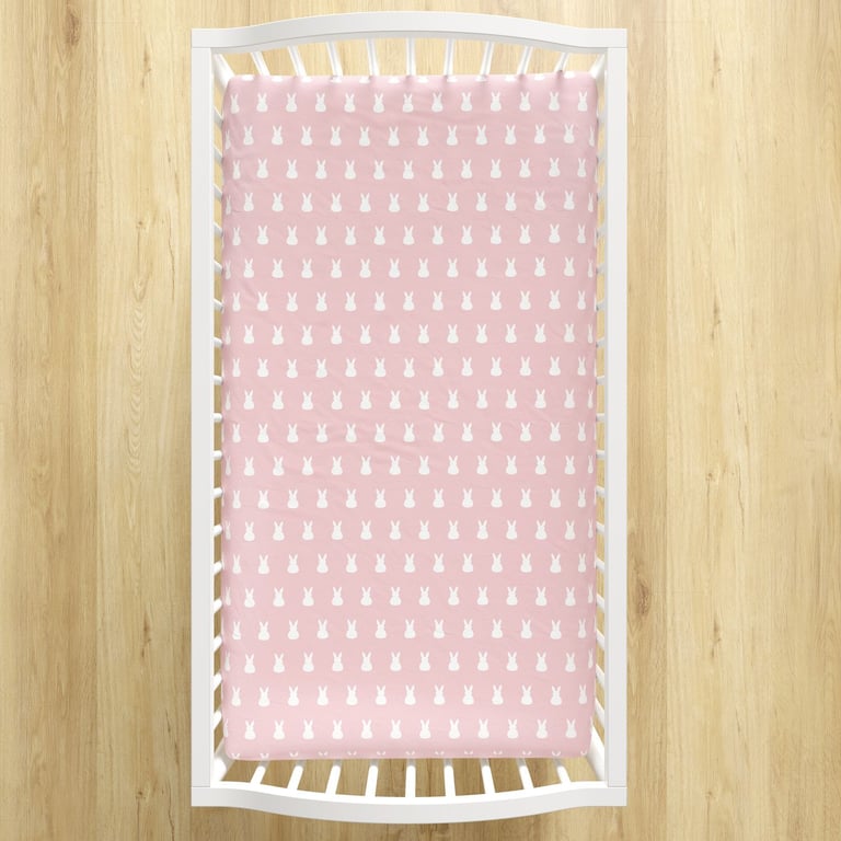Lençol Berço com Elástico Coelhinha Rosa — vista alternativa