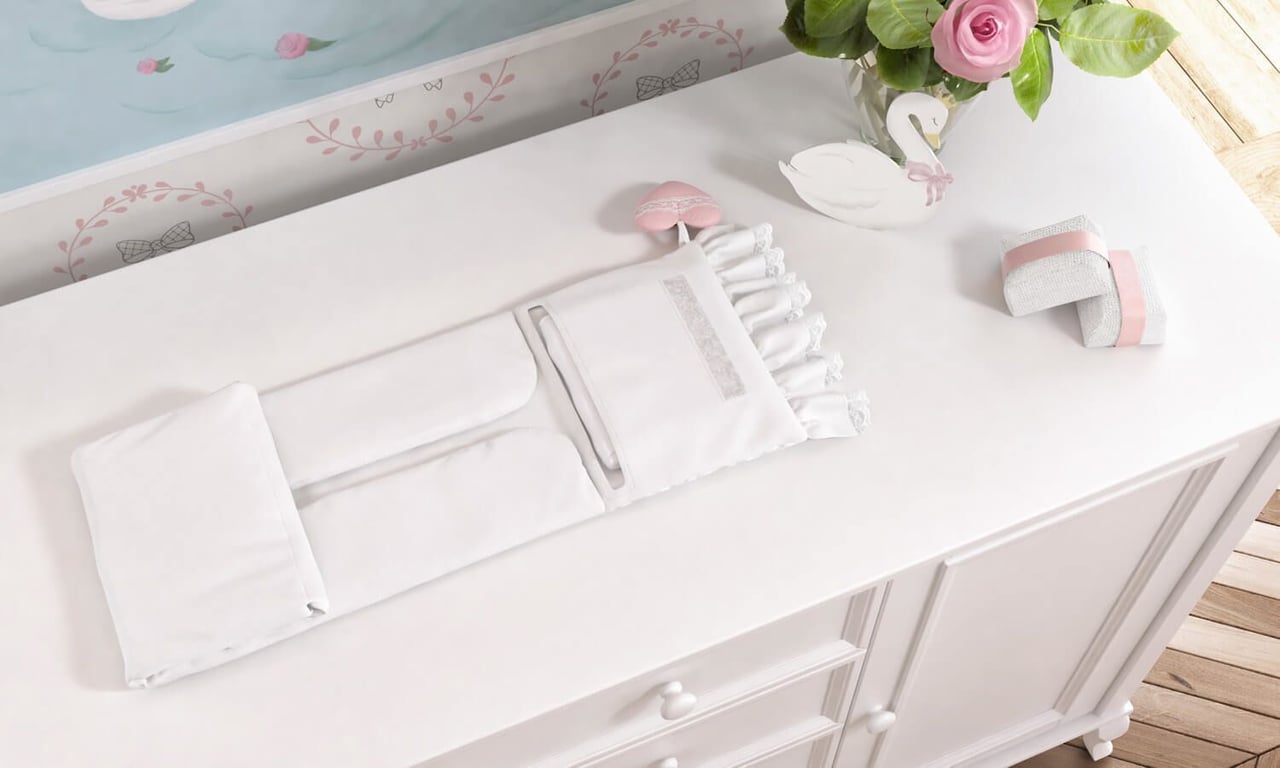 Trocador de Fraldas Portátil Princesa Clássica 85x40cm — vista alternativa