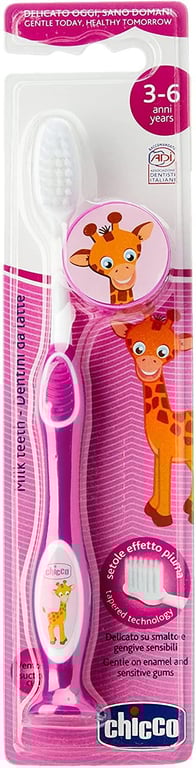 Escova de Dentes Infantil Girafa Ros