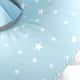 Almofada Amamentação Estrelinhas Azul com Laço - imagem 1
