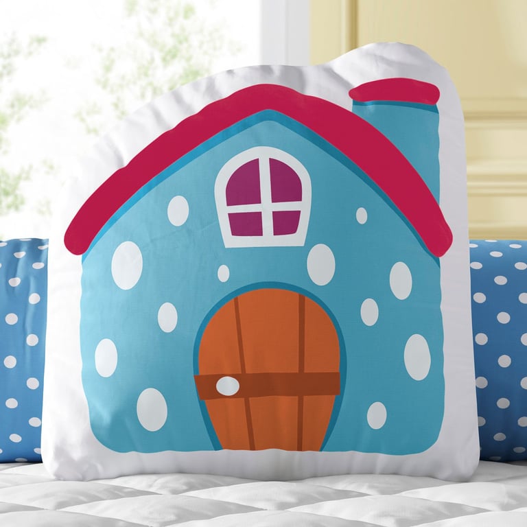 Almofada Casinha Colorida 32cm