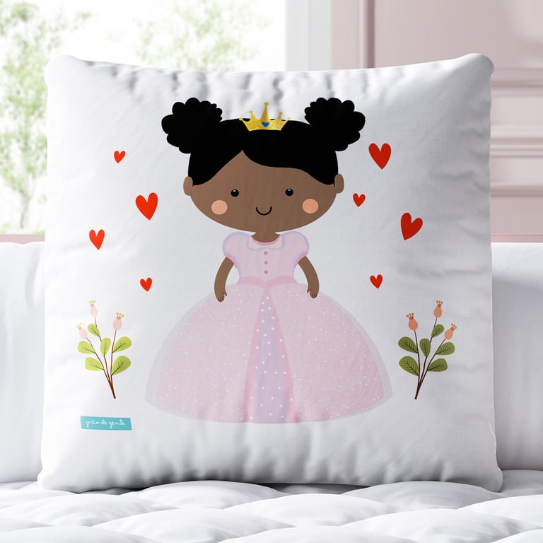 Almofada Quadrada Princesa Sarah 30cm