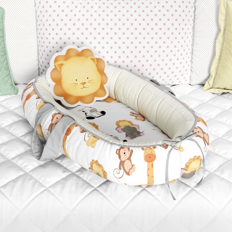 Quarto de Bebê Completo Amiguinhos Safári 24 Peças — vista alternativa