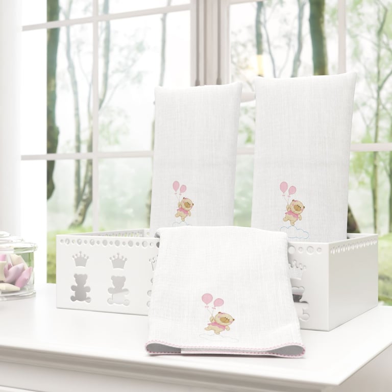 Jogo de Fraldas de Boca Ursinha Nina e o Balão