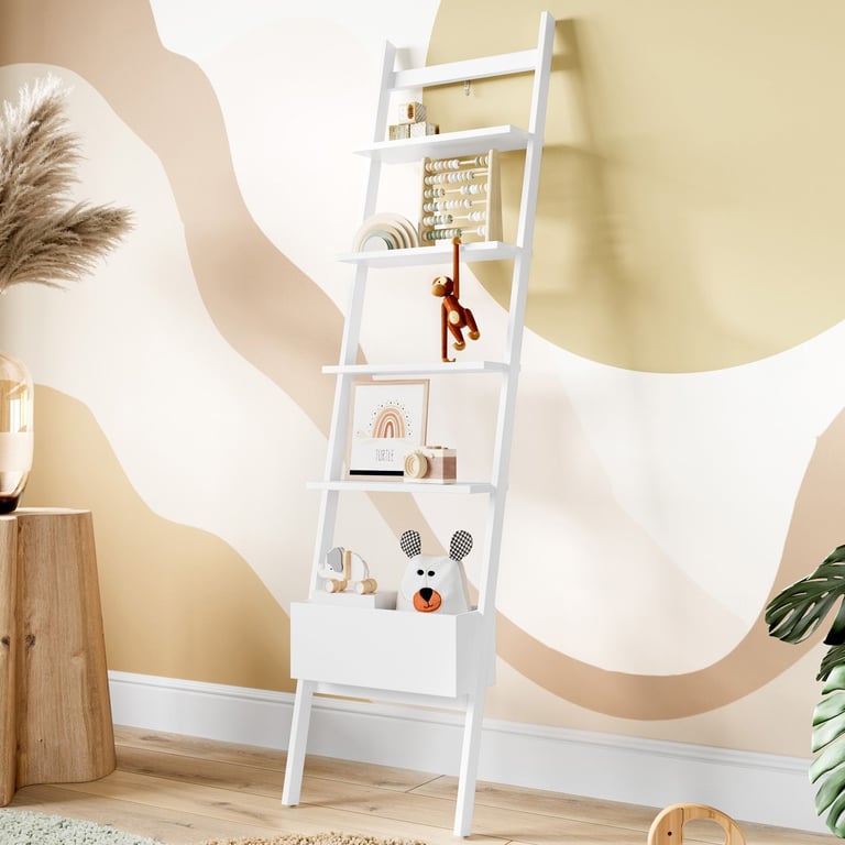 Estante Escada Decorativa Branco Sambalelê