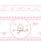 Faixa Adesiva de Parede Patchwork Rosa - imagem 3
