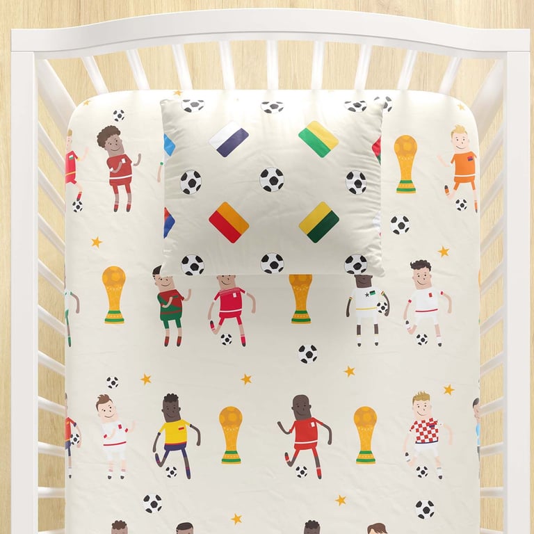 Jogo de Lençol Berço Torneio das Seleções do Mundo