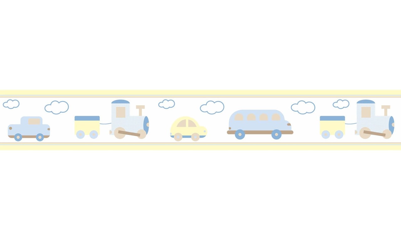 Faixa Adesiva de Parede Carrinhos Amarelo — vista alternativa