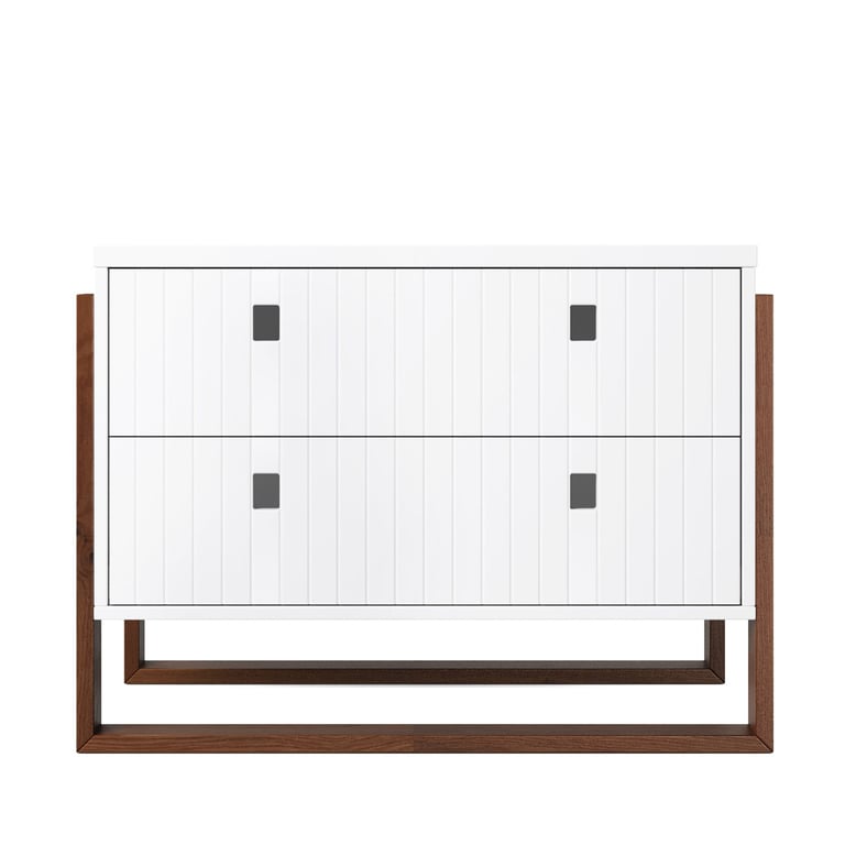 Mesa de Cabeceira Infantil Branco Dominó — vista alternativa