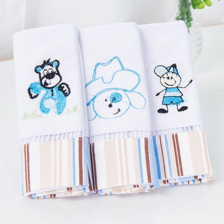 Jogo de Fraldas de Boca em Malha Meu Jogador