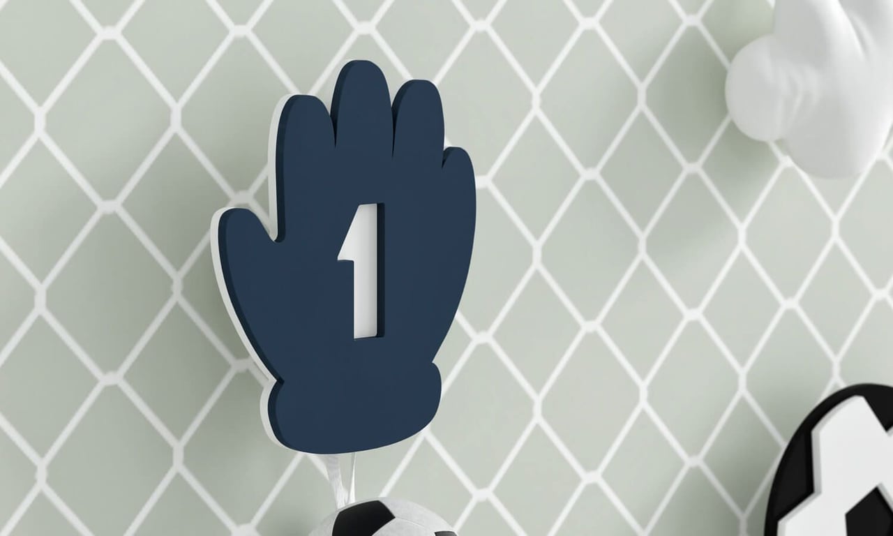 Cabideiros de Parede Luvas de Goleiro — vista alternativa