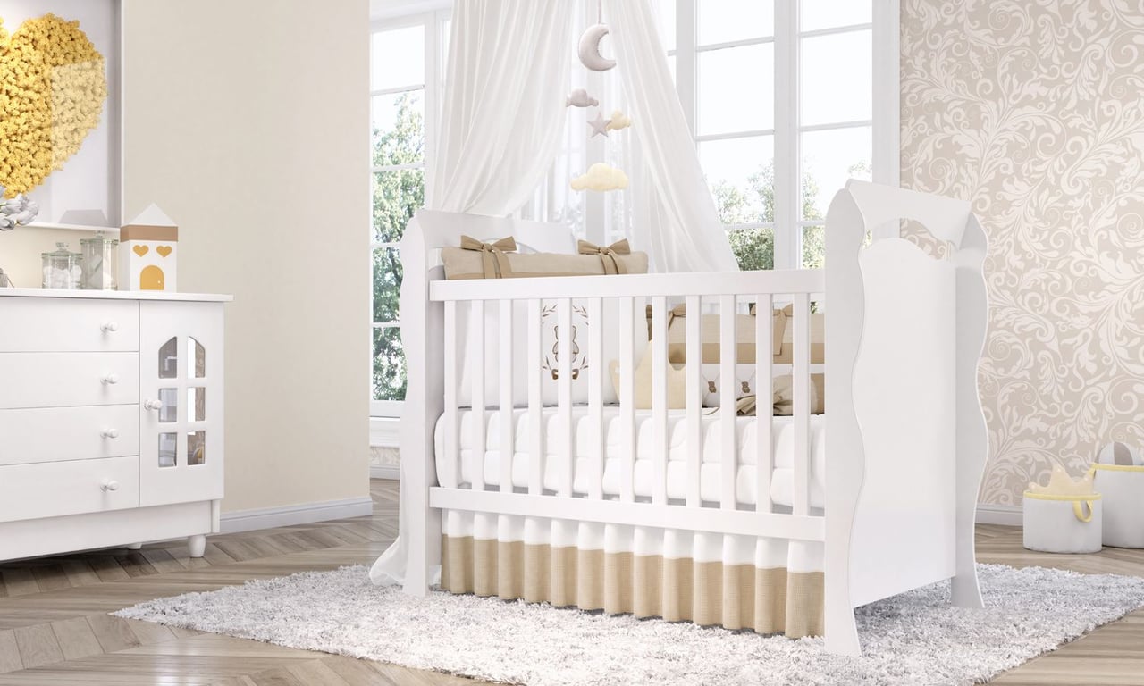 Berço Americano Branco Julie