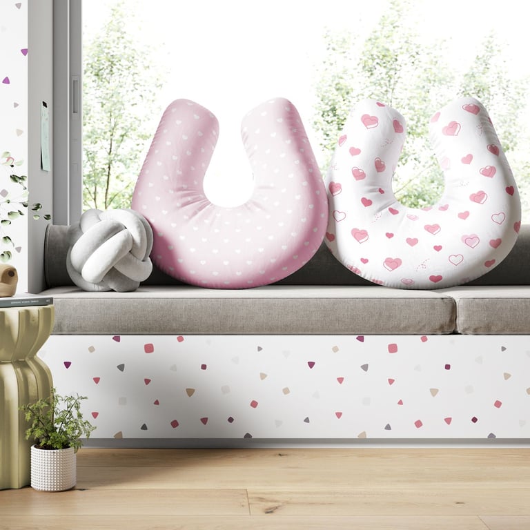 Almofada Amamentação Dupla Face Love Rosa — vista alternativa