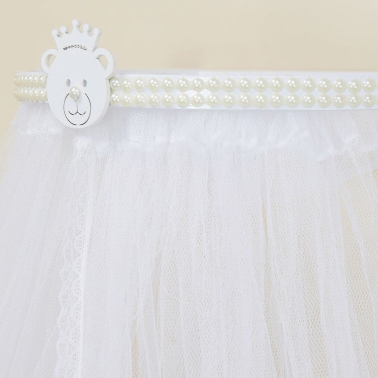 Dossel Berço Decorado Ursinho com Pérolas — vista alternativa