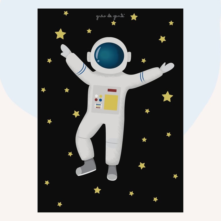 Pôster Adesivo Astronauta