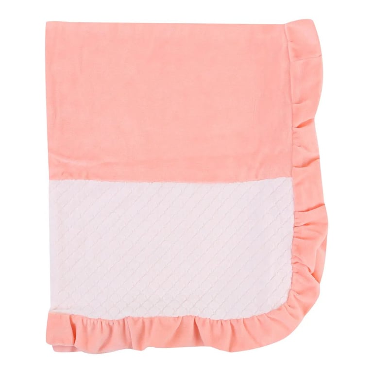 Saída Maternidade Baby Gijo Plush Bordado Cisnes + Manta Salmão — vista alternativa