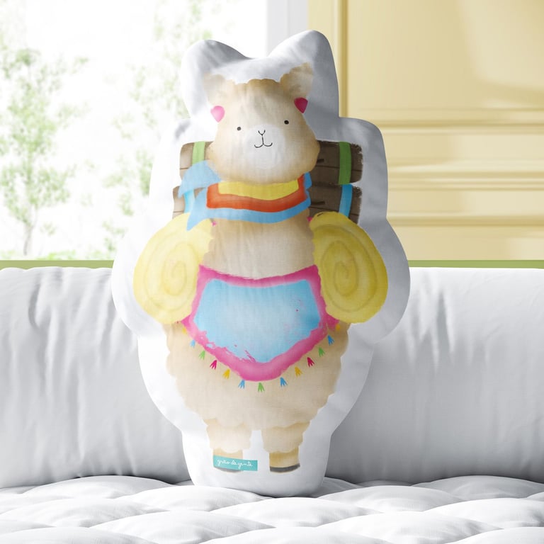 Almofada Lhama Colorida 39cm