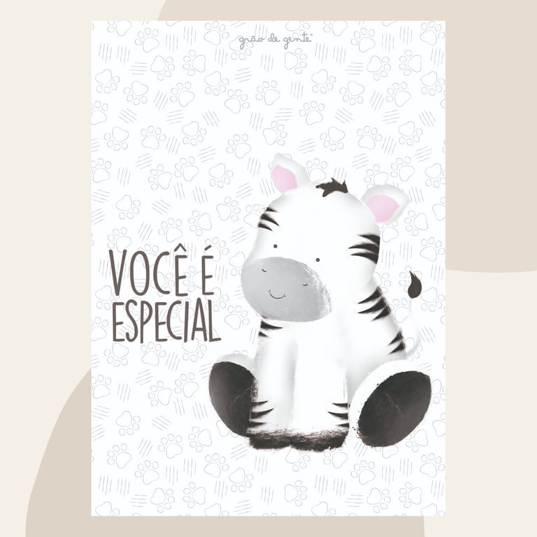 Kit Pôster Adesivo Safári Aquarela 5 Peças — vista alternativa