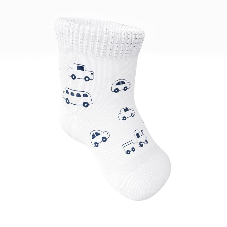 Meia Bebê Carrinhos — vista alternativa