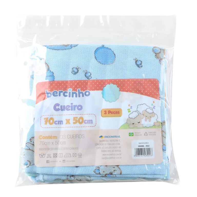 Kit Cueiro Incomfral Bercinho Balão Azul