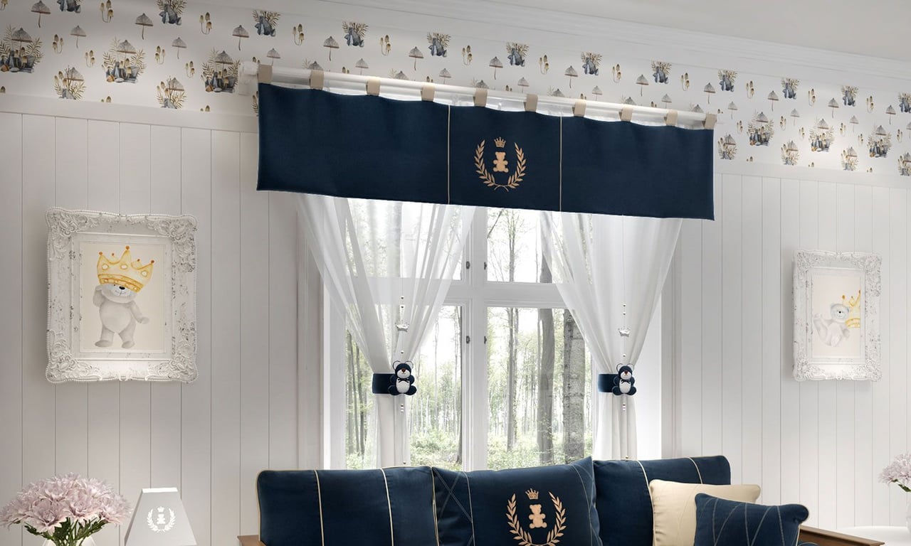 Cortina Realeza Marinho Premium — vista alternativa