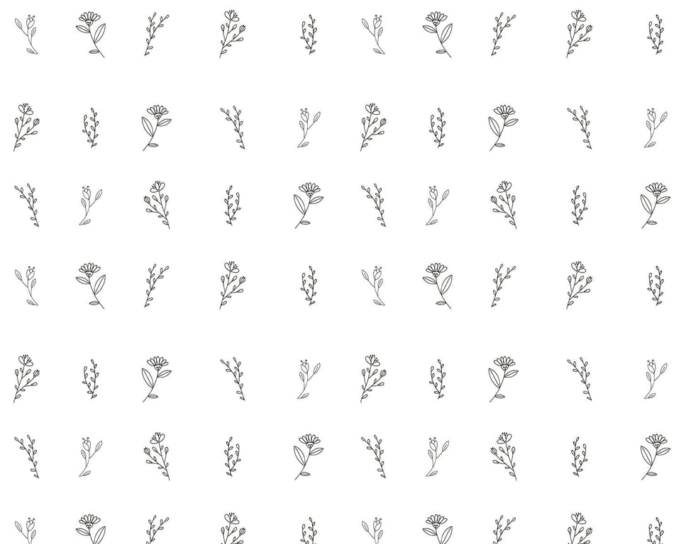 Papel de Parede Botanic Preto