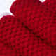 Manta Bebê Tricot Ponto Arroz Vermelho 80cm - imagem 2