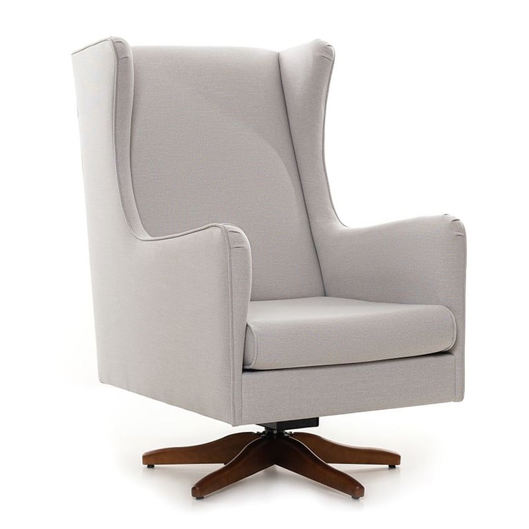 Poltrona Amamentação Fox Giratória Cinza