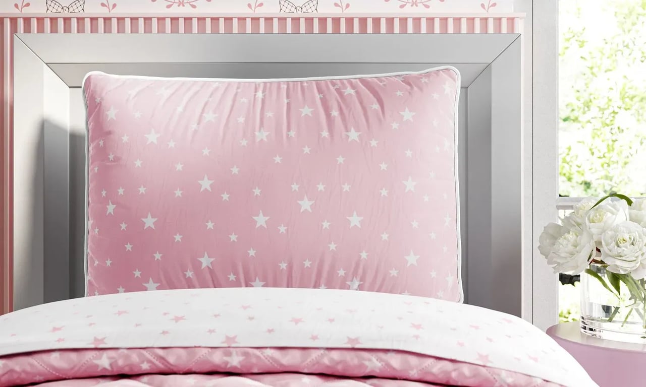 Fronha de Berço Estrelinha Rosa — vista alternativa