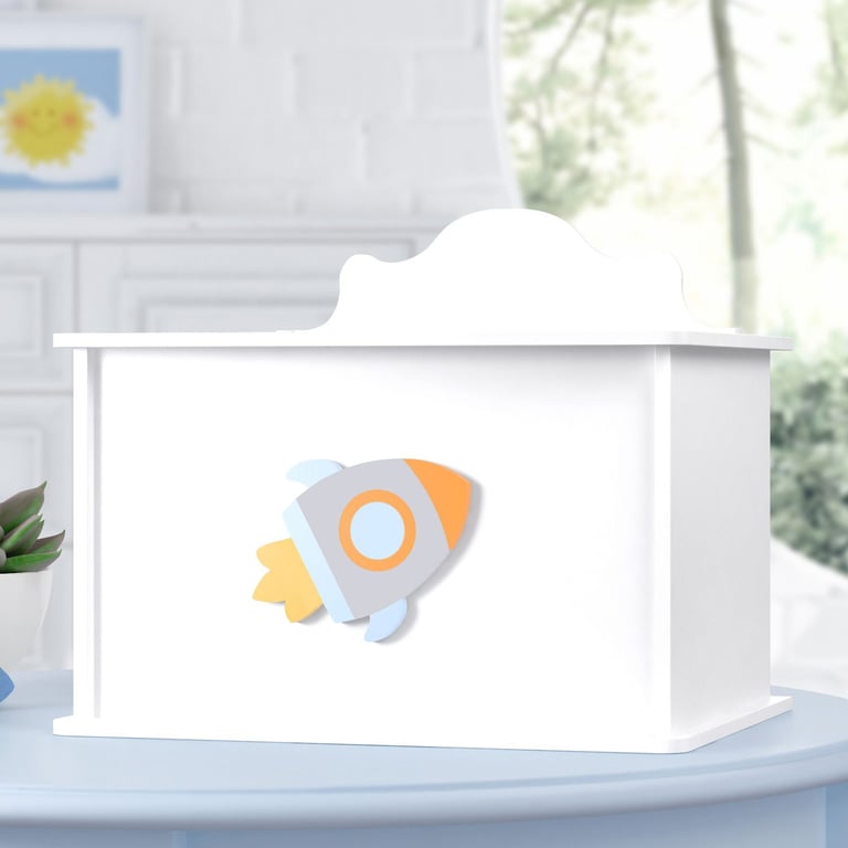 Farmacinha Foguete Astronauta Azul e Laranja