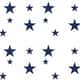 Adesivo de Parede Estrelas Azul Marinho - imagem 2